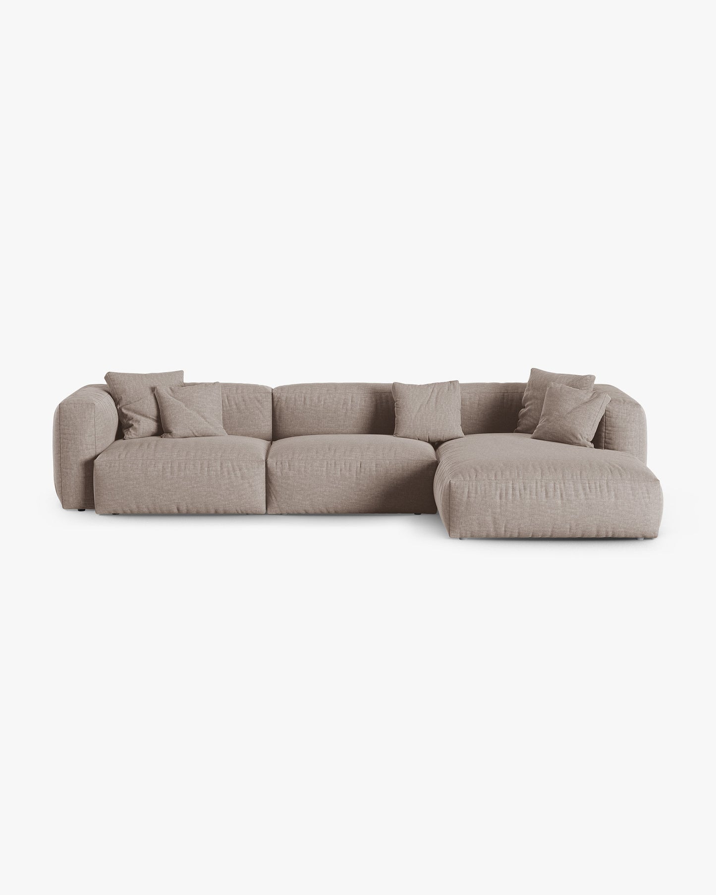 Martina Structured fabric (Botruf) / Dark beige 0