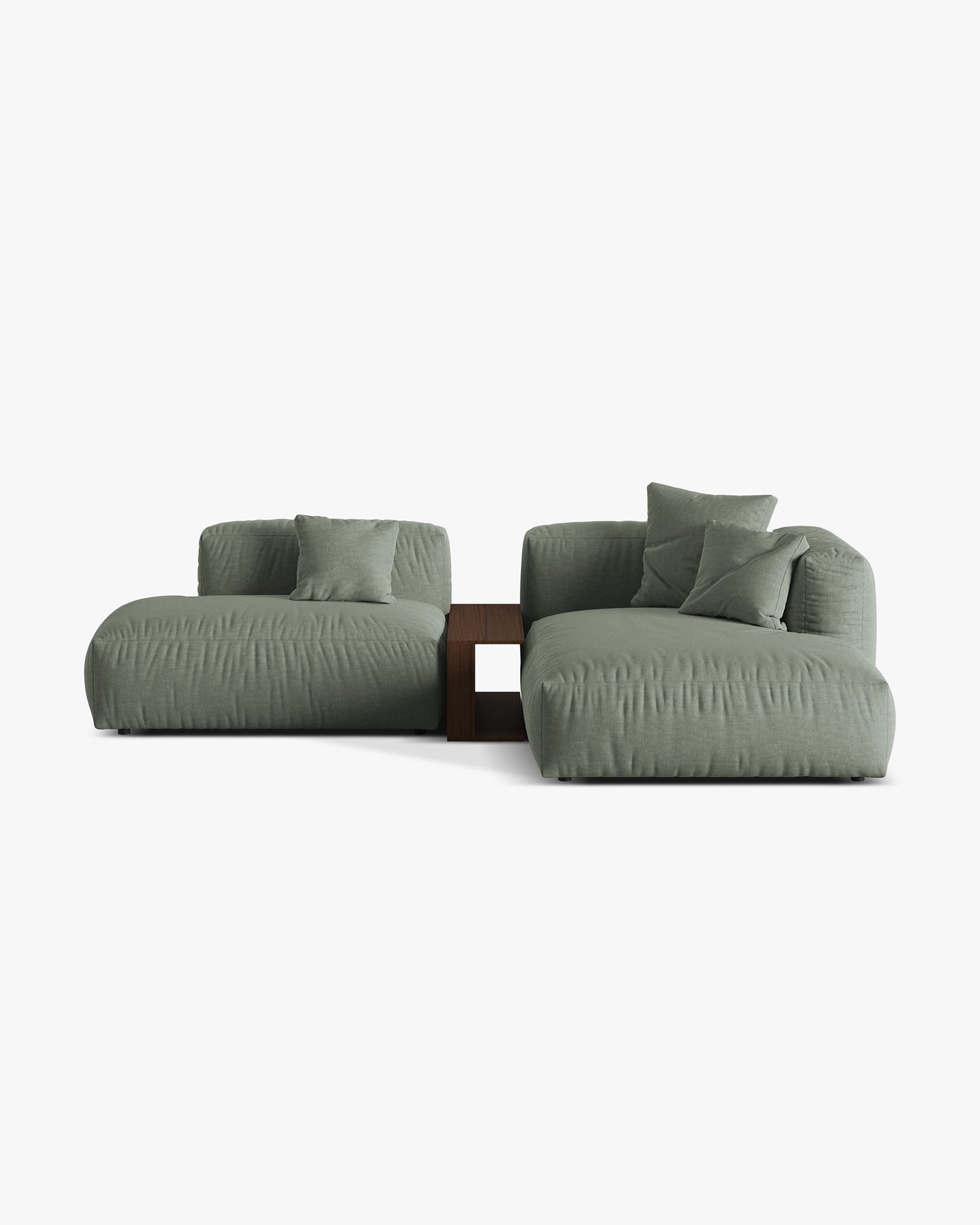 Martina Structured fabric (Bowagreen) / Moss green 0
