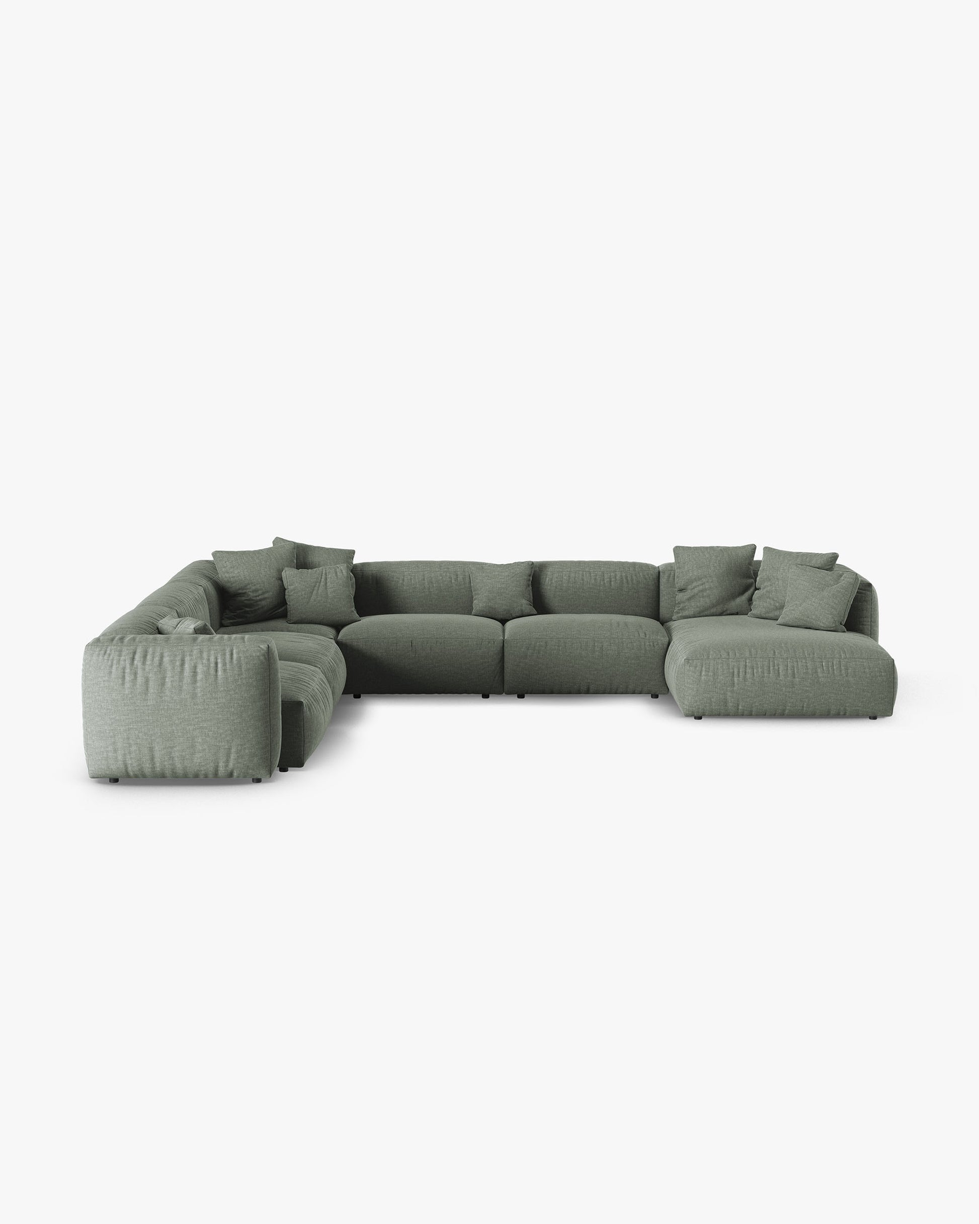 Martina Structured fabric (Bowagreen) / Moss green 0