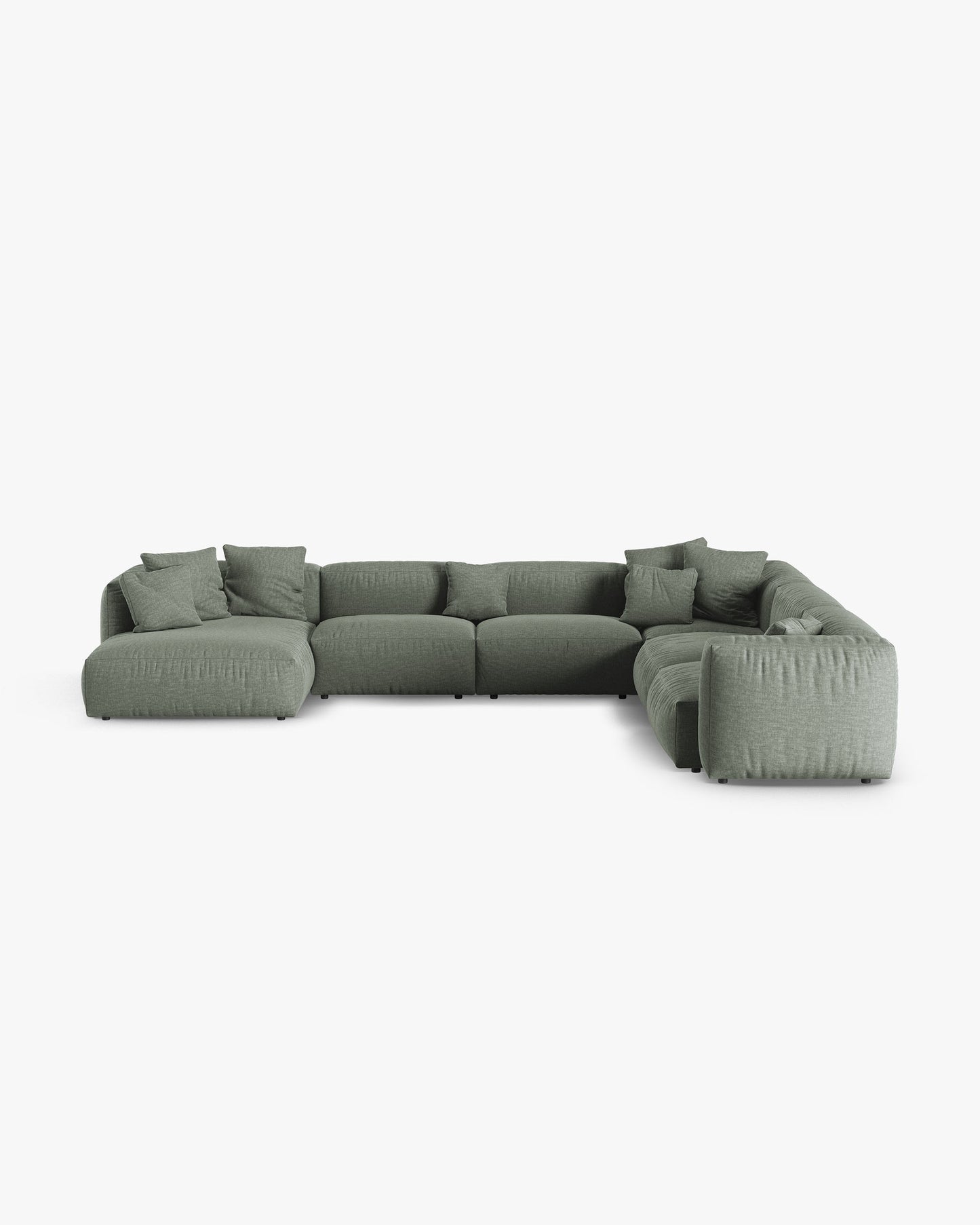 Martina Structured fabric (Bowagreen) / Moss green 0