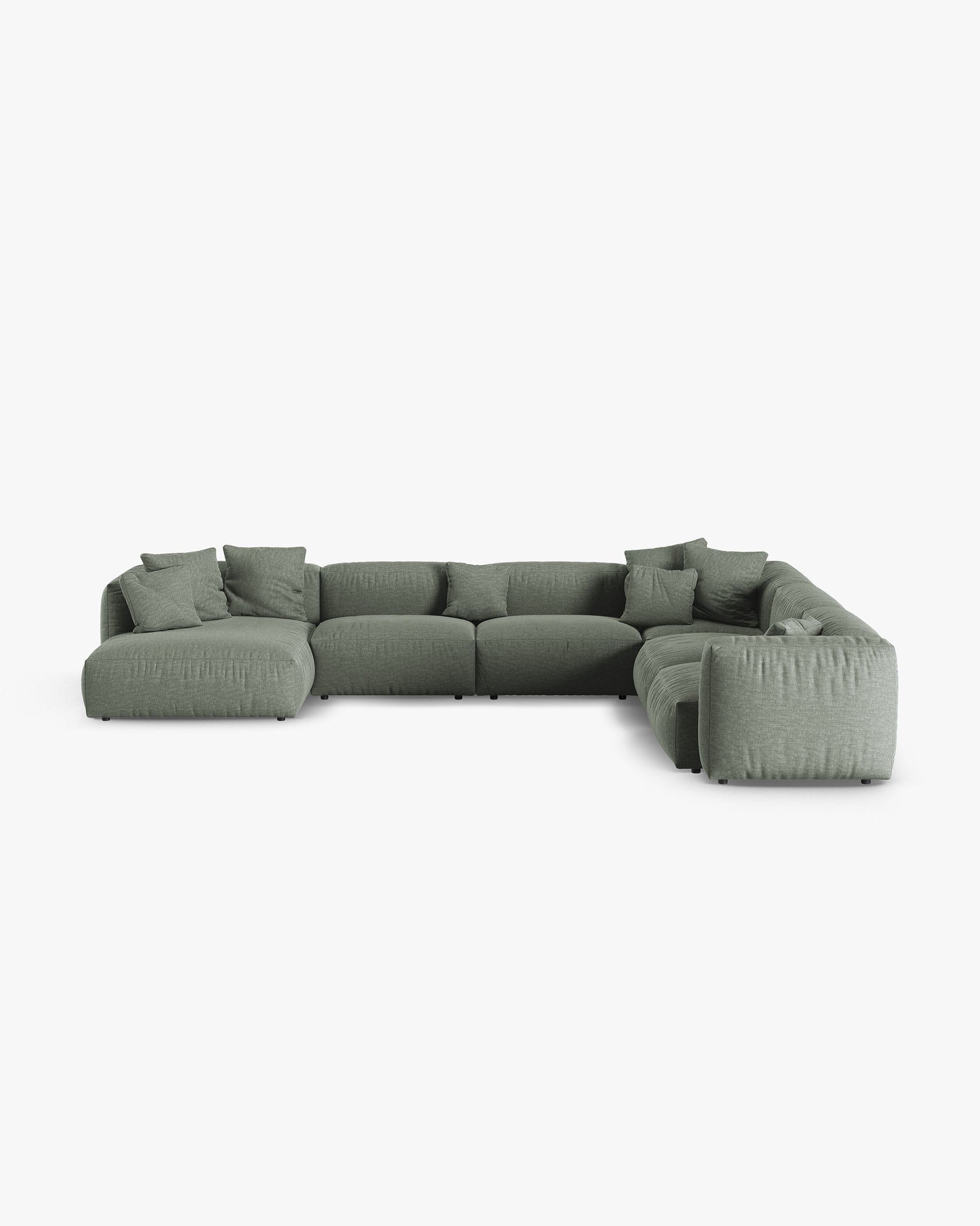 Martina Structured fabric (Bowagreen) / Moss green 0