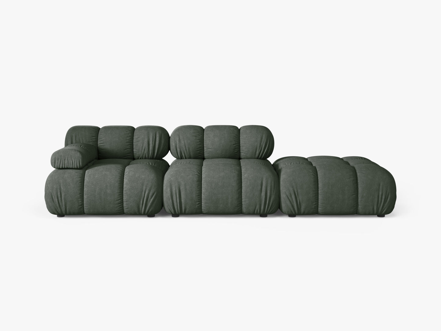 Bellis Structured fabric (Lib12) / Moss green 0
