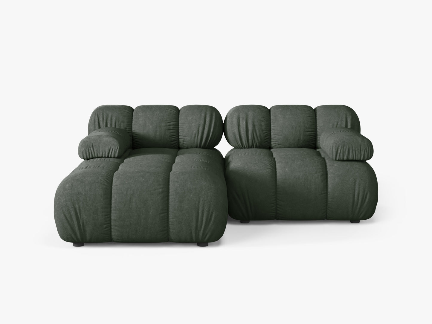 Bellis Structured fabric (Lib12) / Moss green 0