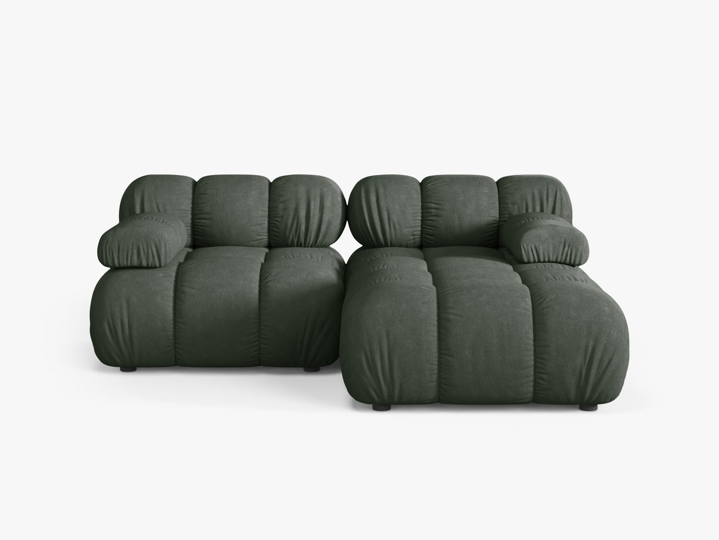Bellis Structured fabric (Lib12) / Moss green 0