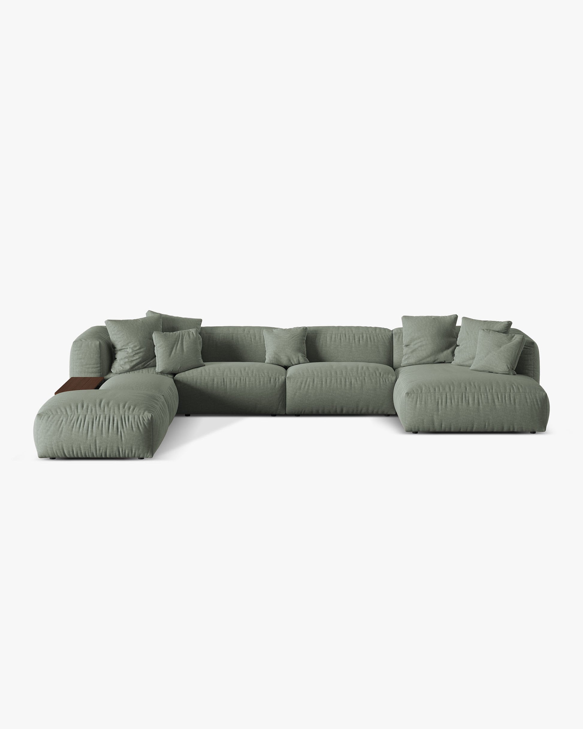 Martina Structured fabric (Bowagreen) / Moss green 0