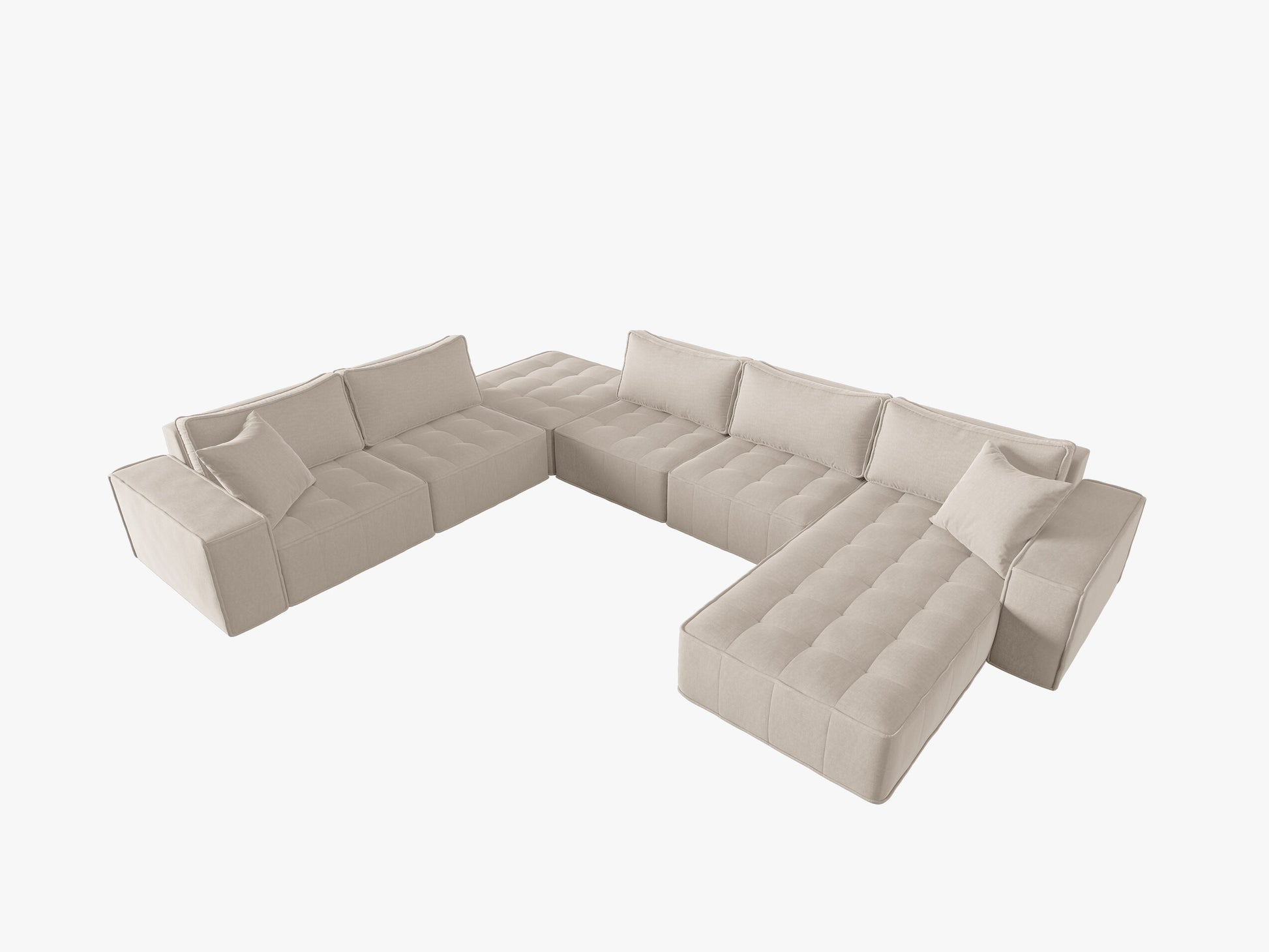 Mike Structured fabric (Bocemen) / Beige 0