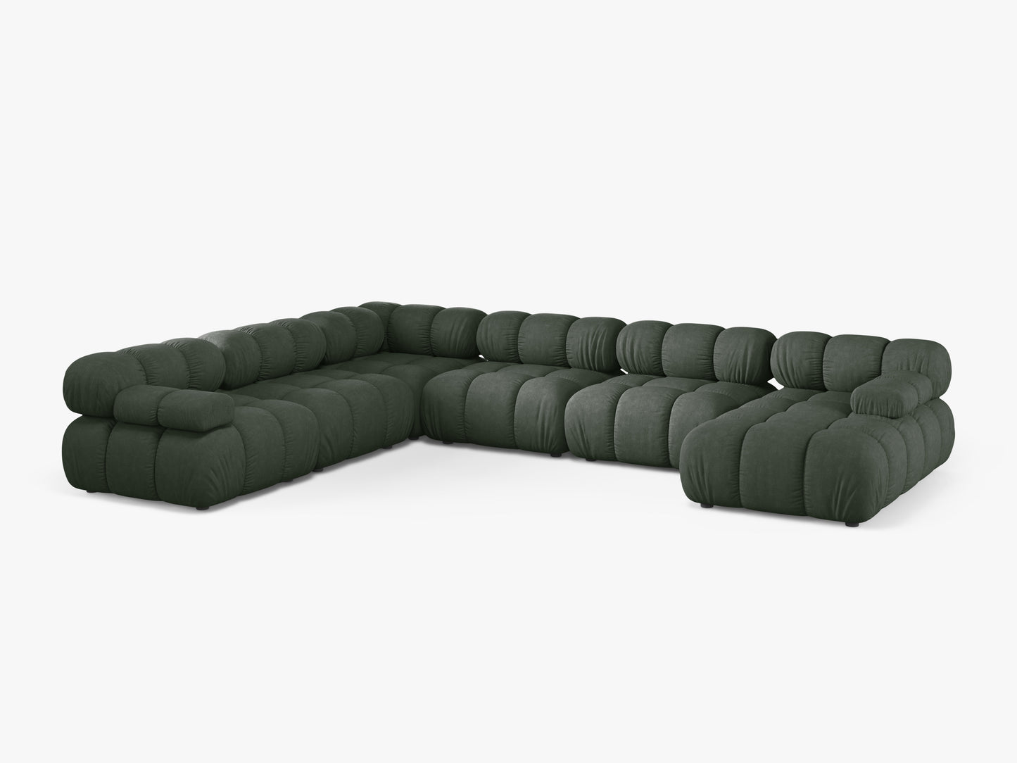 Bellis Structured fabric (Lib12) / Moss green 0