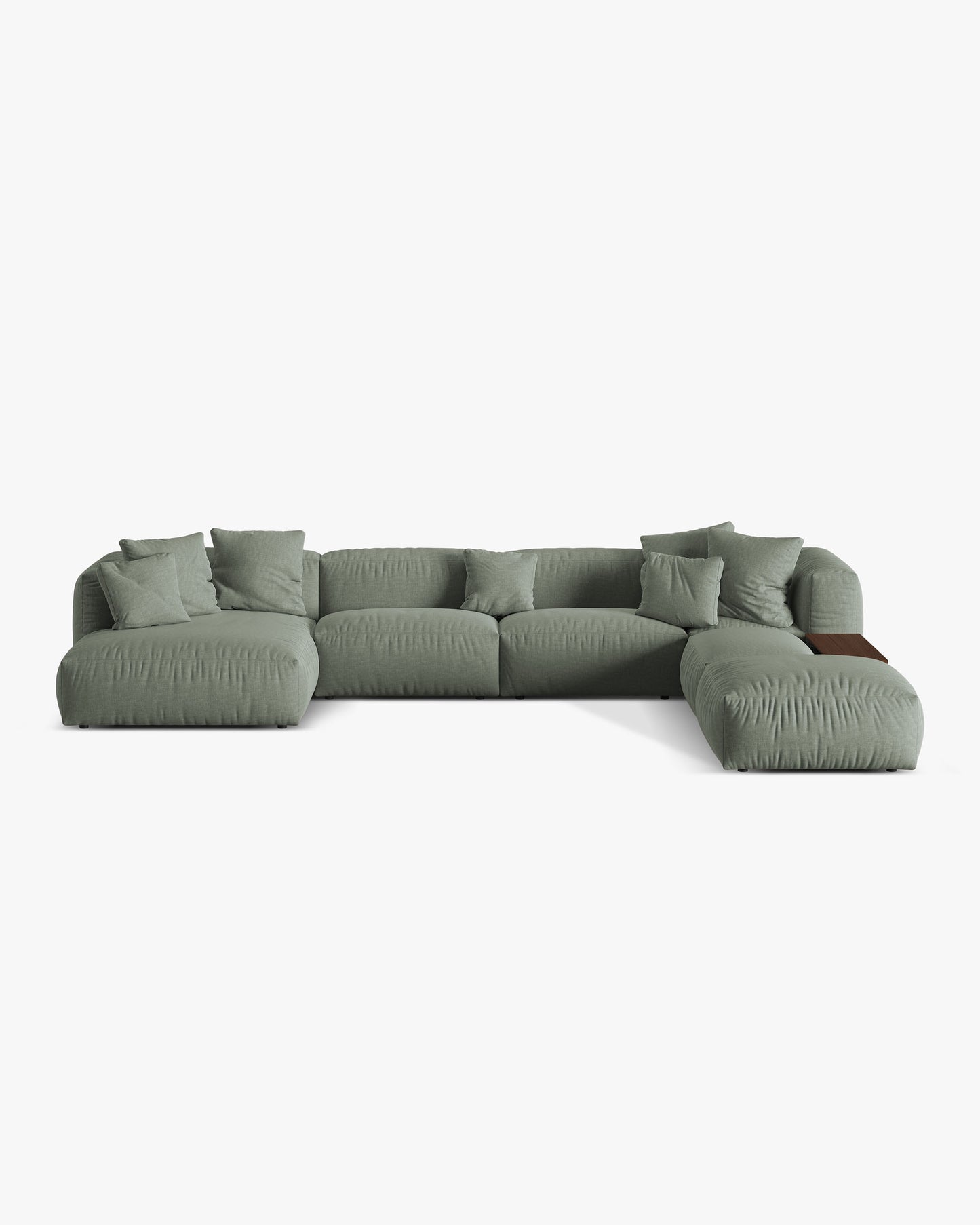 Martina Structured fabric (Bowagreen) / Moss green 0